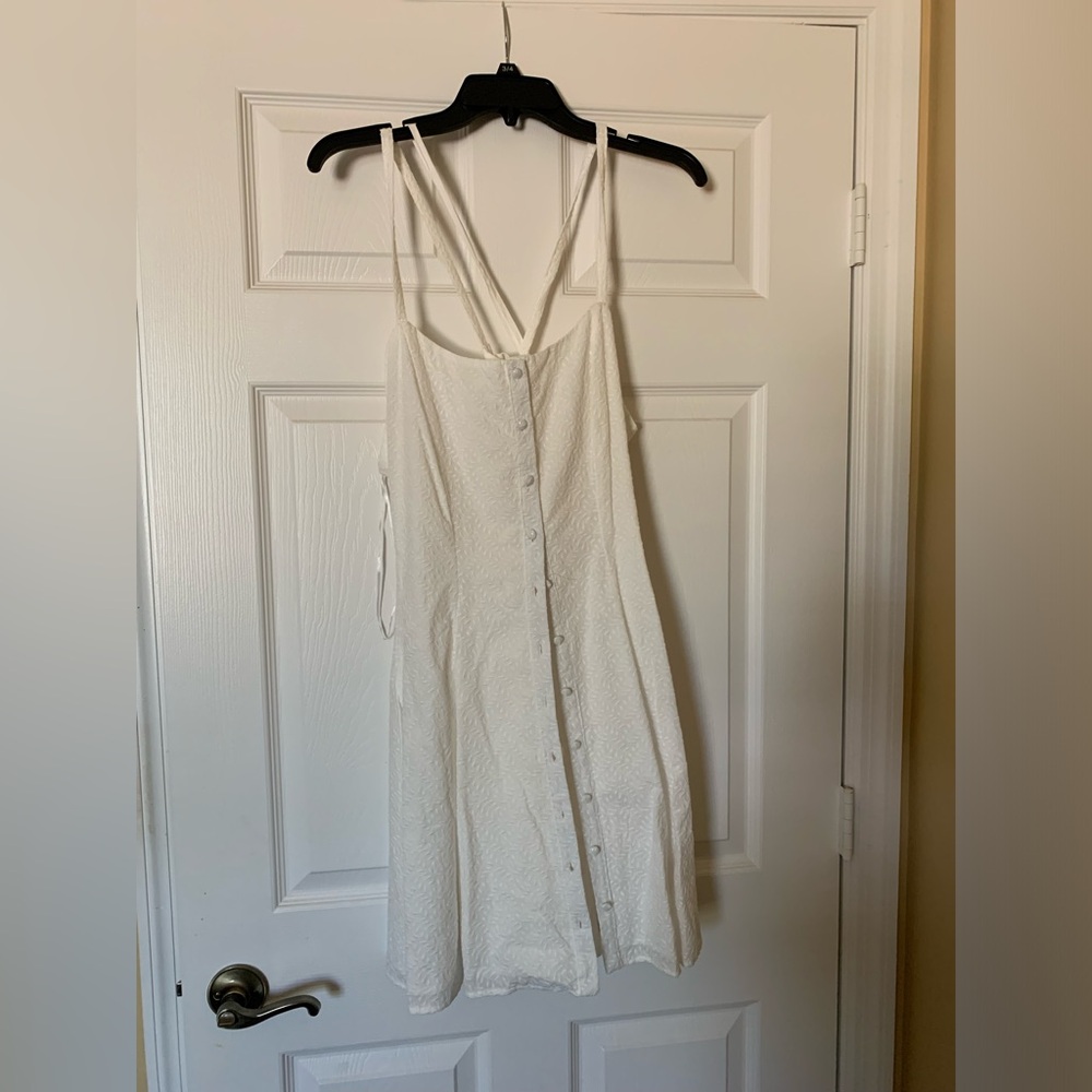 NWT Chesela & Violet Eyelet Button‎ Front Dress White XL Coquette Cottagecore